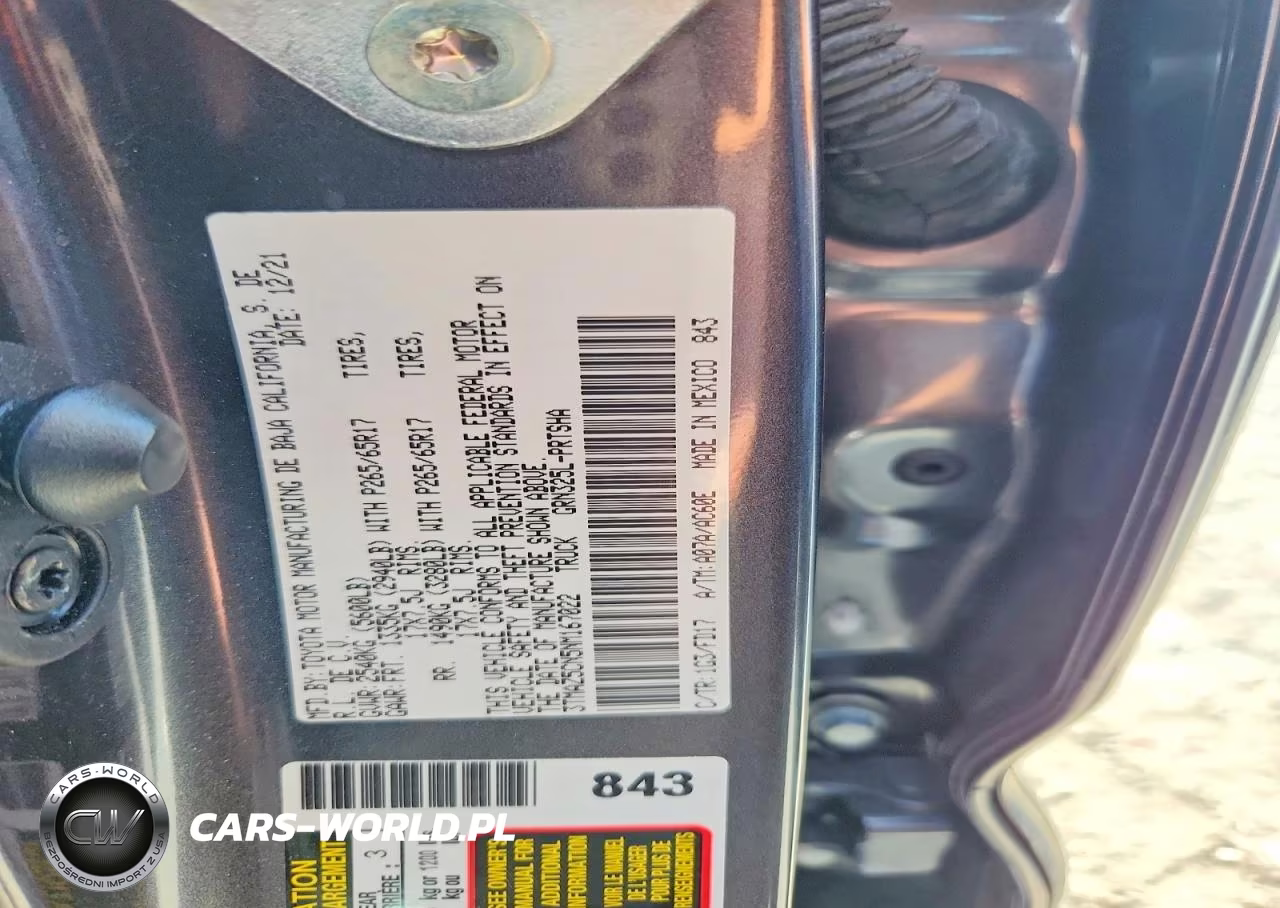 2022 Toyota Tacoma Trd Sport VIN:3TMAZ5CN5NM167022 - 12