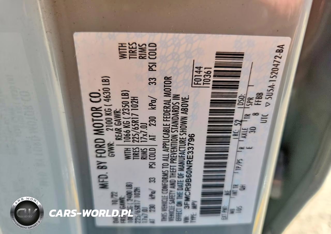 2022 Ford Bronco Sport Big Bend VIN:3FMCR9B60NRE33796 - 14