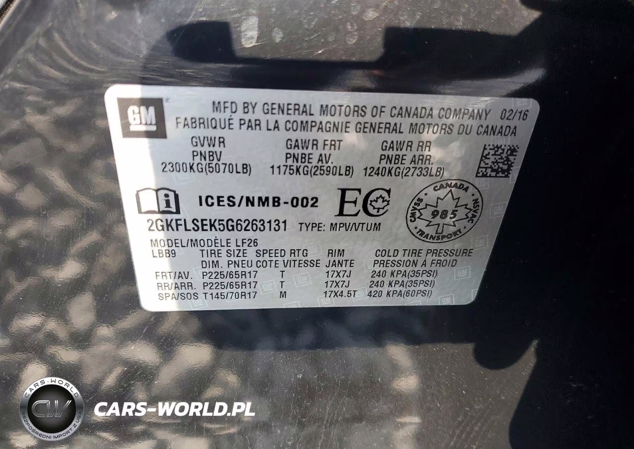 2016 GMC Terrain Sle VIN:2GKFLSEK5G6263131 - 13
