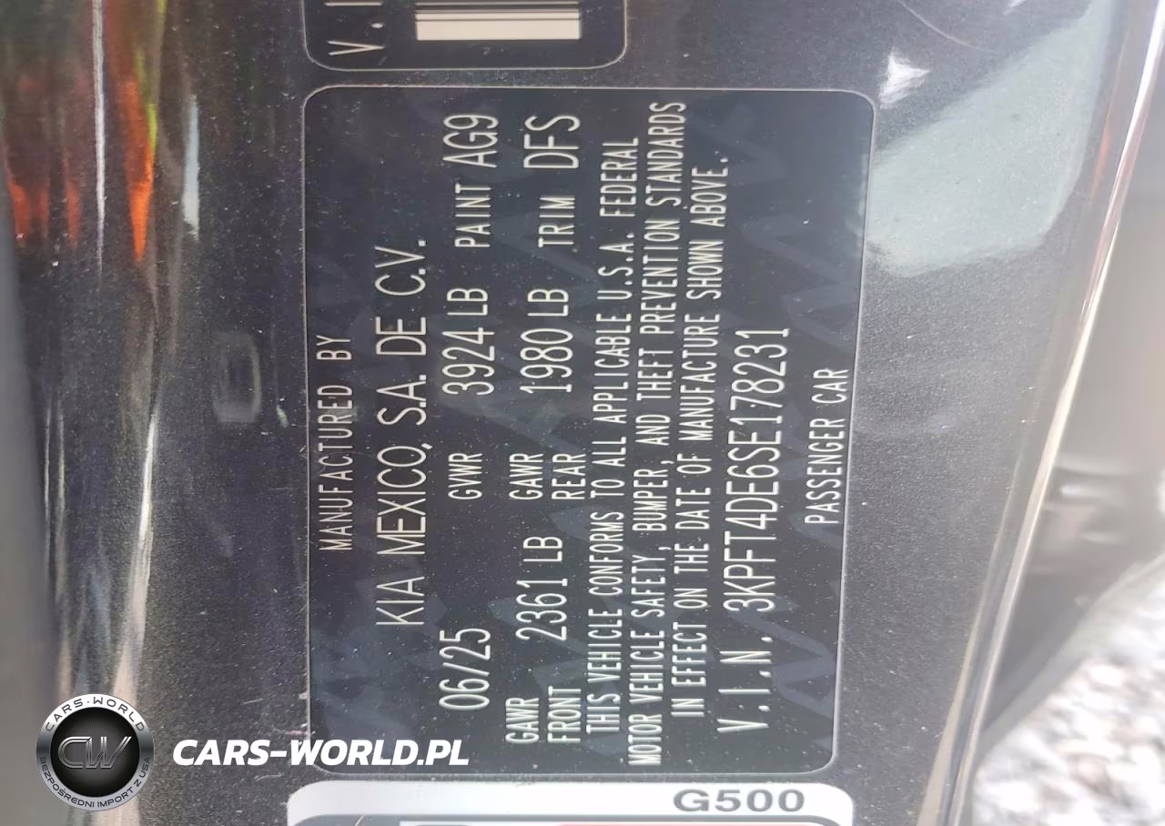 2025 Kia K4 Lxs VIN:3KPFT4DE6SE178231 - 12