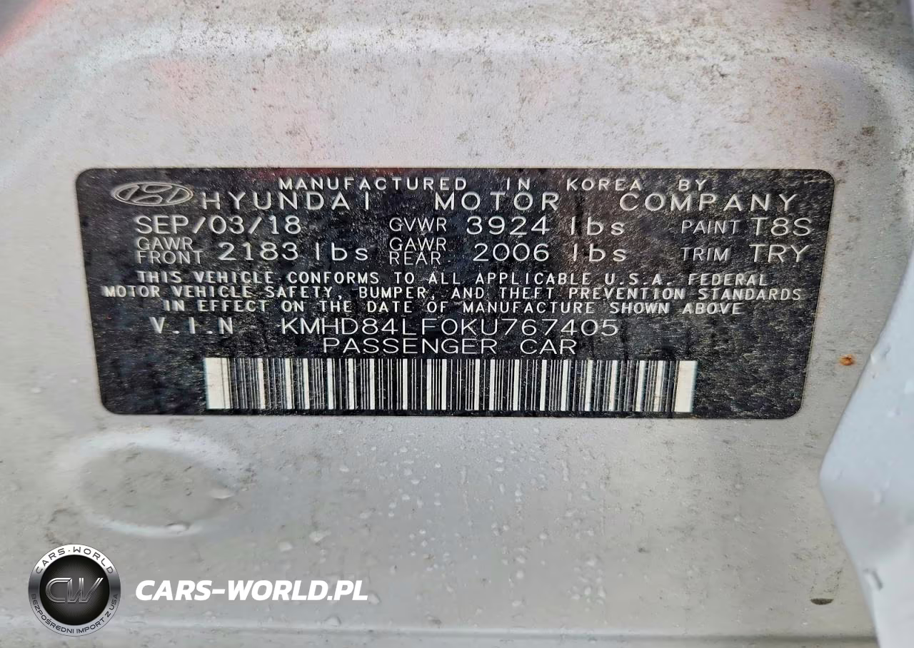 2019 Hyundai Elantra Value Edition VIN:KMHD84LF0KU767405 - 12