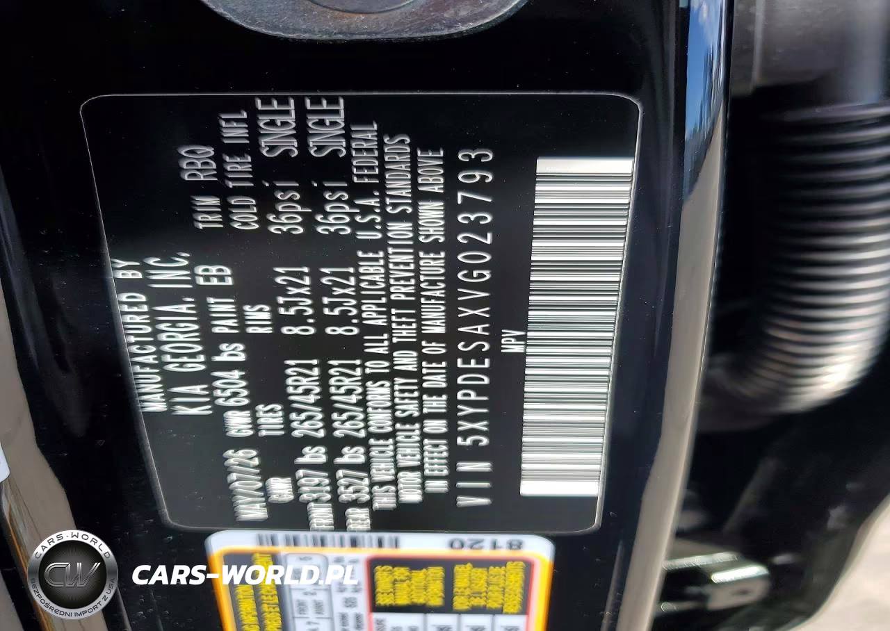 2027 Kia Telluride Hybrid X-Line Sx VIN:5XYPDESAXVG023793 - 13