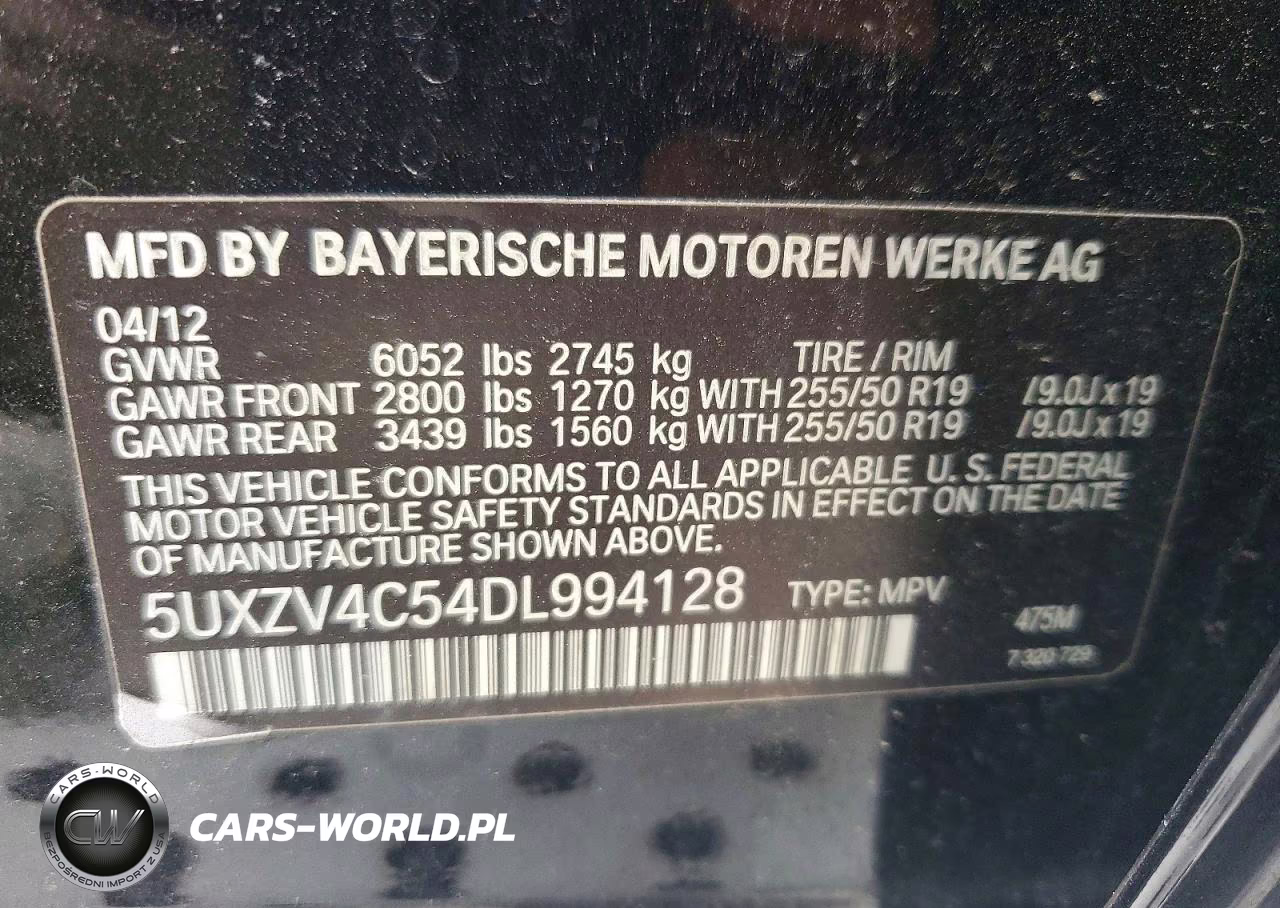2013 BMW X5 xDrive35I VIN:5UXZV4C54DL994128 - 13