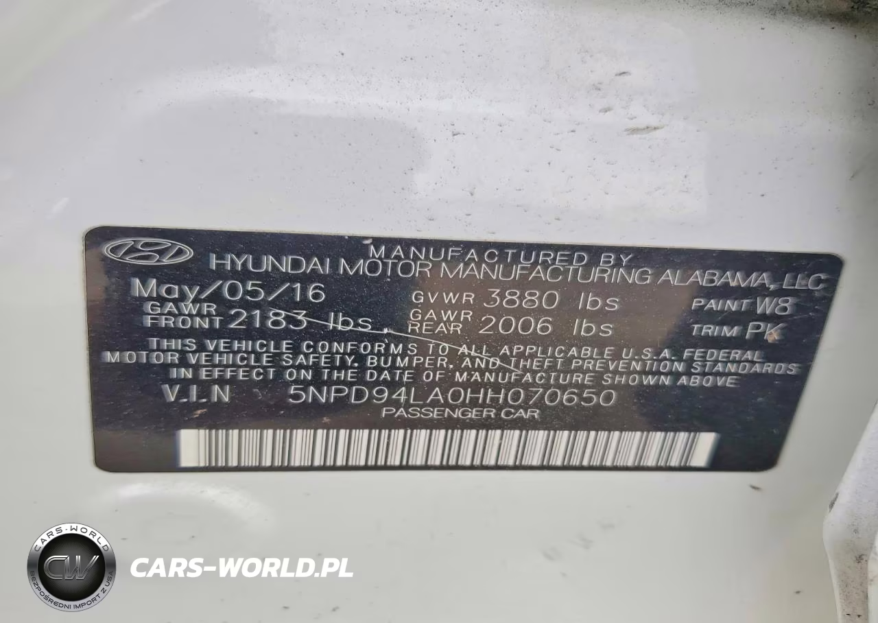 2017 Hyundai Elantra Eco VIN:5NPD94LA0HH070650 - 13