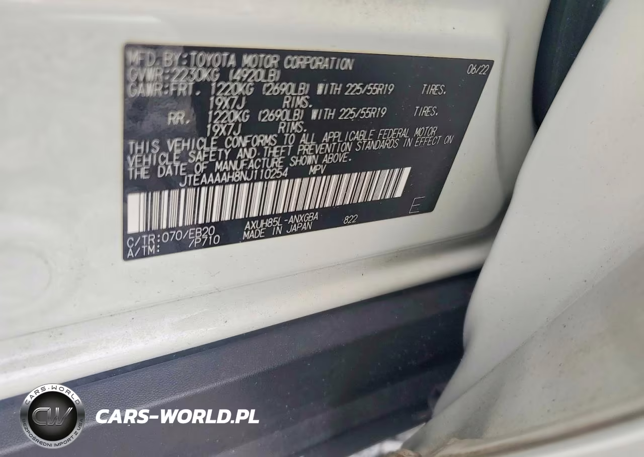 2022 Toyota Venza Xle VIN:JTEAAAAH8NJ110254 - 12