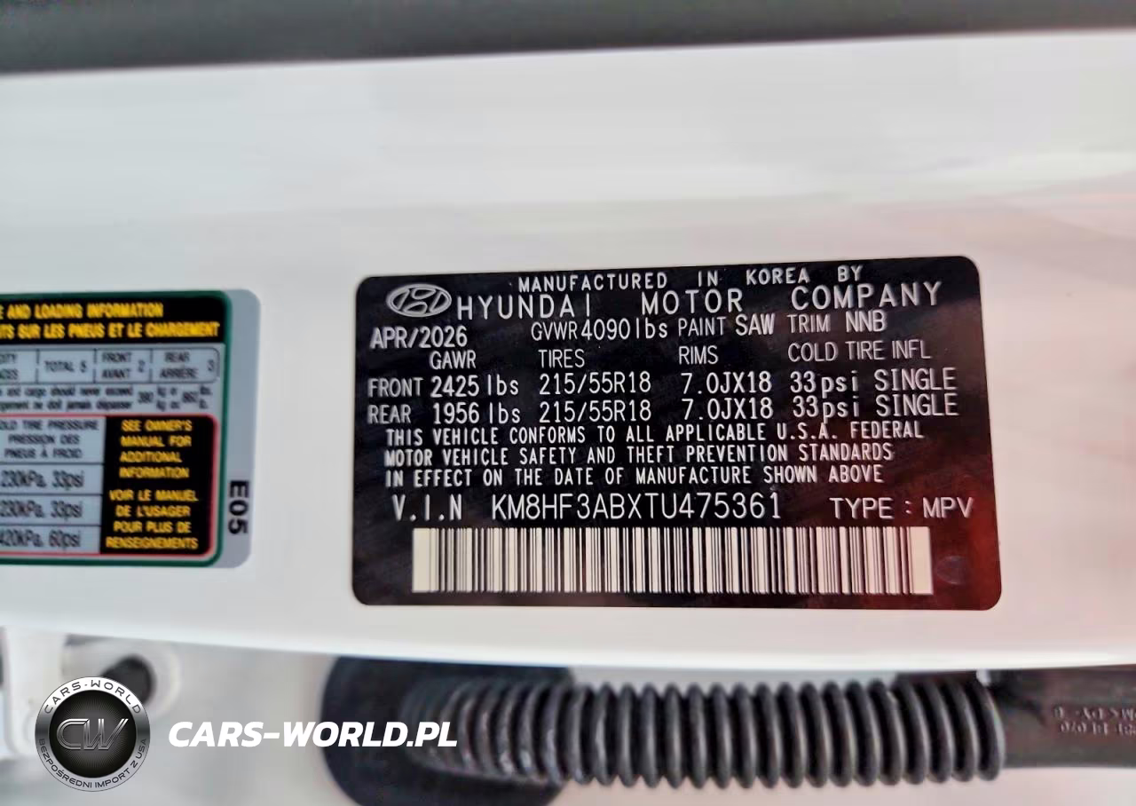 2026 Hyundai Kona Sel Sport VIN:KM8HF3ABXTU475361 - 13