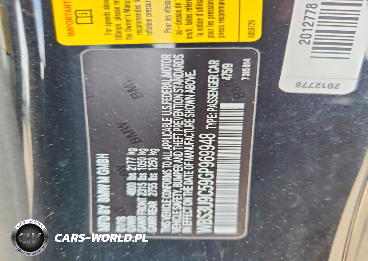 2016 BMW M4 Gts VIN:WBS3U9C59GP969948 - 12