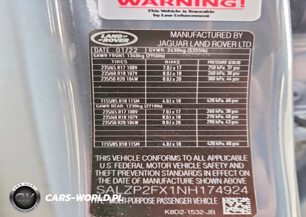 2022 Land Rover Range Rover Evoque Se VIN:SALZP2FX1NH174924 - 12