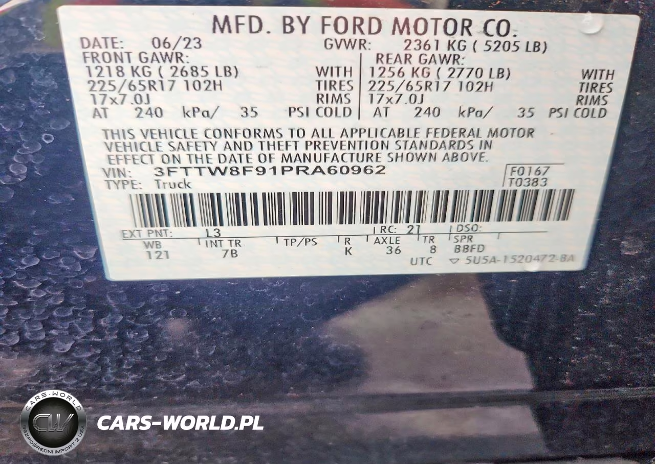 2023 Ford Maverick Xl VIN:3FTTW8F91PRA60962 - 12