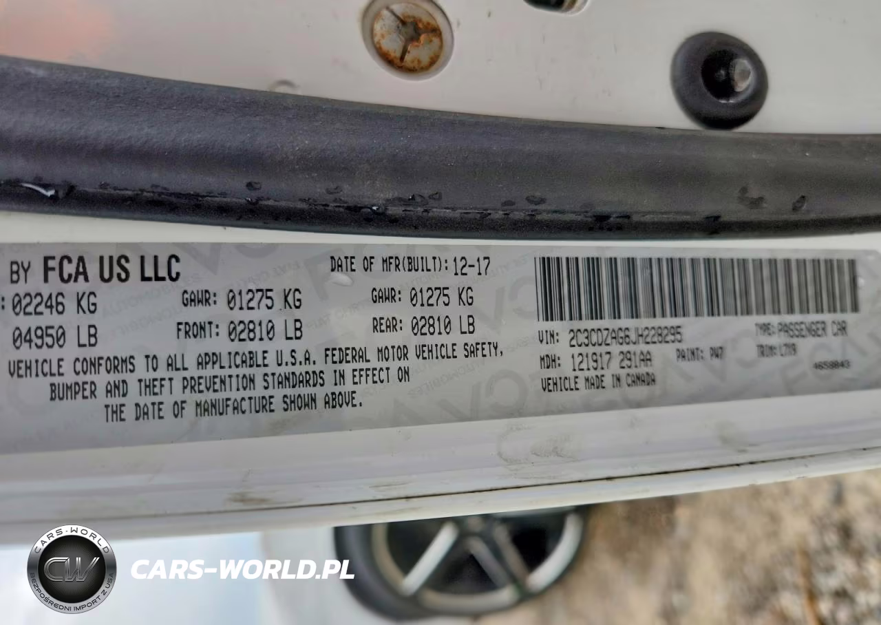 2018 Dodge Challenger Sxt VIN:2C3CDZAG6JH228295 - 12