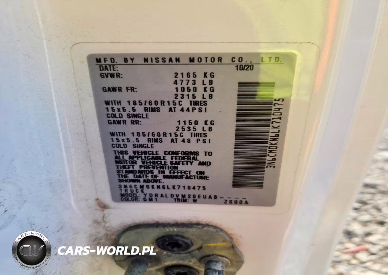 2020 Nissan Nv200 S VIN:3N6CM0KN6LK710475 - 13