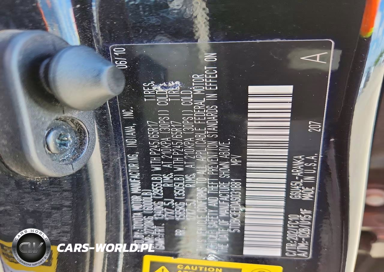 2010 Toyota Highlander Base VIN:5TDBK3EH0AS031881 - 13
