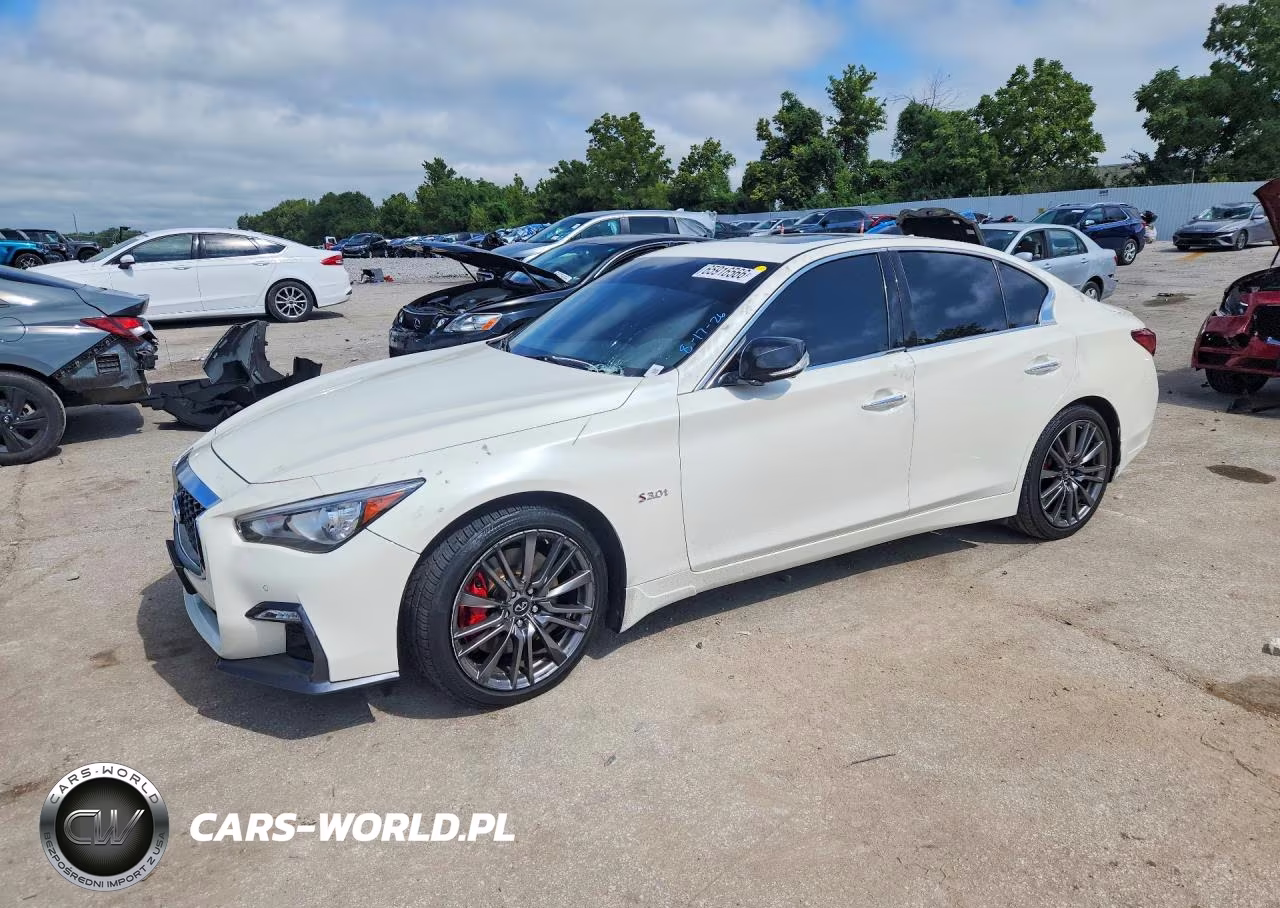 2019 Infiniti Q50 Red Sport 400 VIN:JN1FV7AR0KM801043 - 1