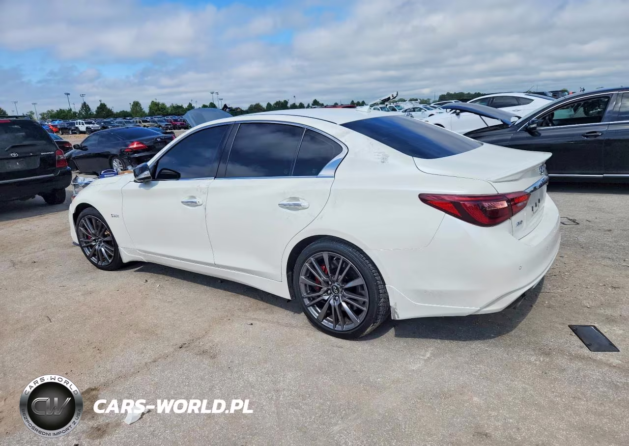 2019 Infiniti Q50 Red Sport 400 VIN:JN1FV7AR0KM801043 - 2