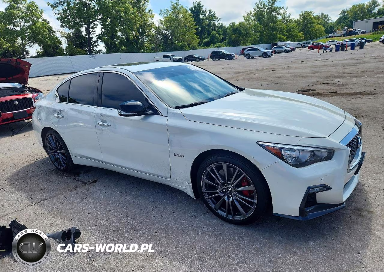 2019 Infiniti Q50 Red Sport 400 VIN:JN1FV7AR0KM801043 - 4