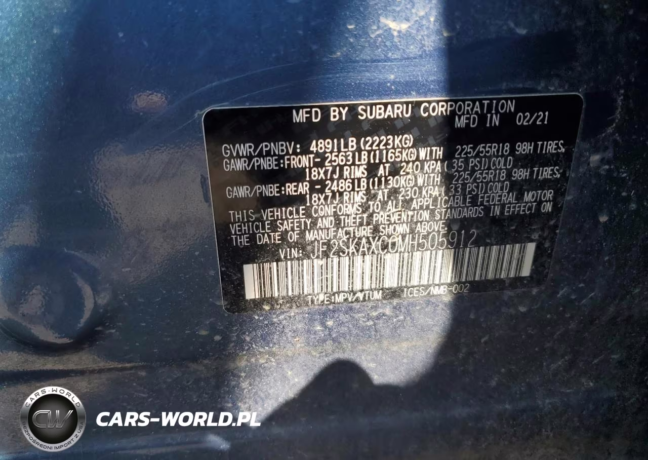 2021 Subaru Forester Touring VIN:JF2SKAXC0MH505912 - 13