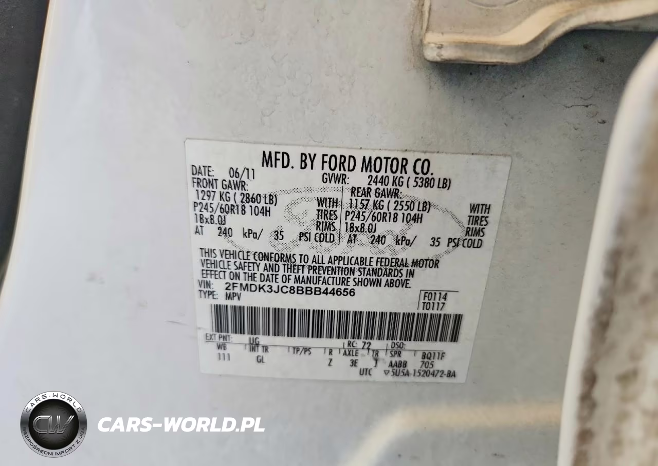 2011 Ford Edge Sel VIN:2FMDK3JC8BBB44656 - 13