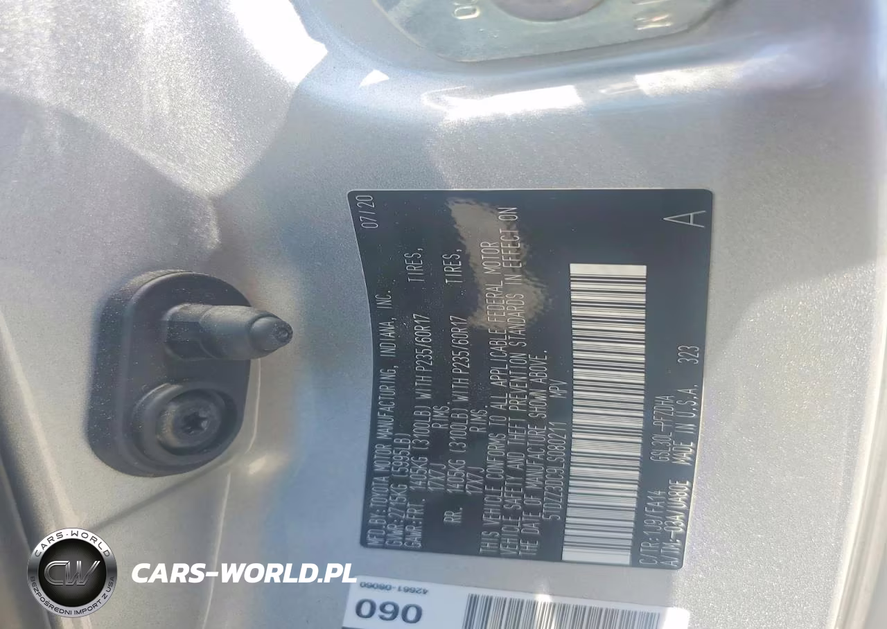 2020 Toyota Sienna L VIN:5TDZZ3DC9LS080211 - 13