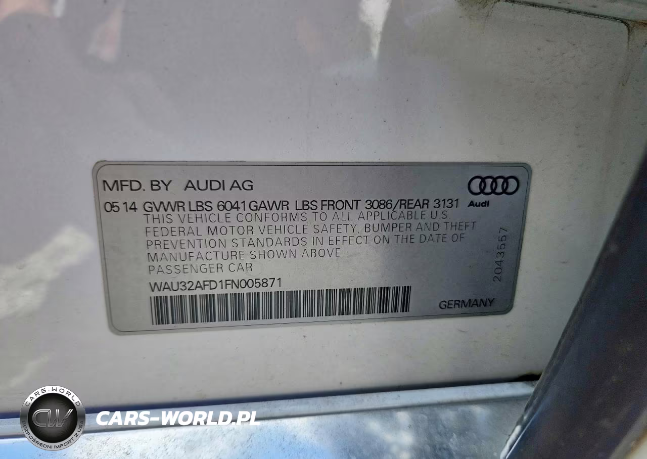 2015 Audi A8 L Quattro VIN:WAU32AFD1FN005871 - 12