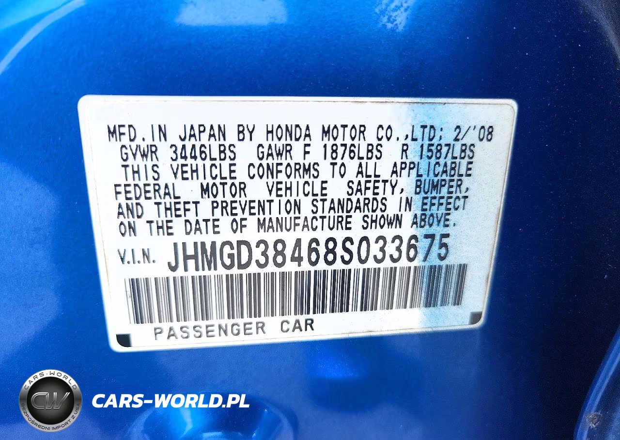 2008 Honda Fit VIN:JHMGD38468S033675 - 13