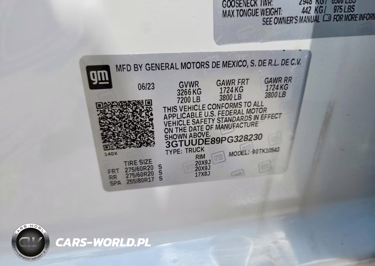 2023 GMC Sierra K1500 Slt VIN:3GTUUDE89PG328230 - 13