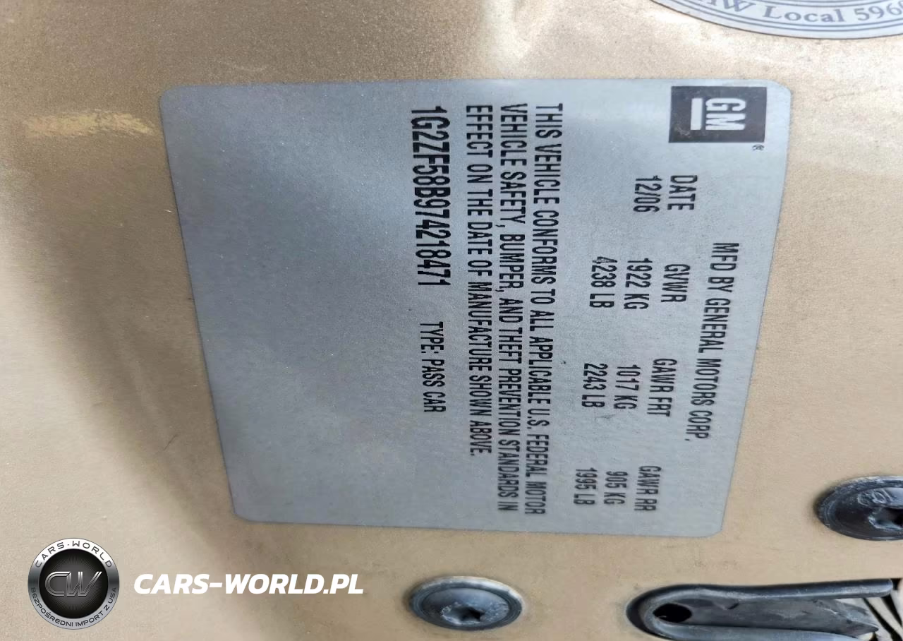 2007 Pontiac G6 Value Leader VIN:1G2ZF58B974218471 - 12
