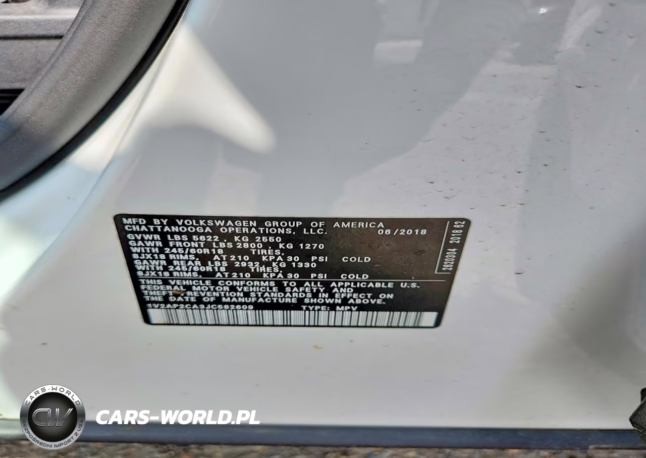 2018 Volkswagen Atlas S VIN:1V2AP2CA3JC582609 - 14
