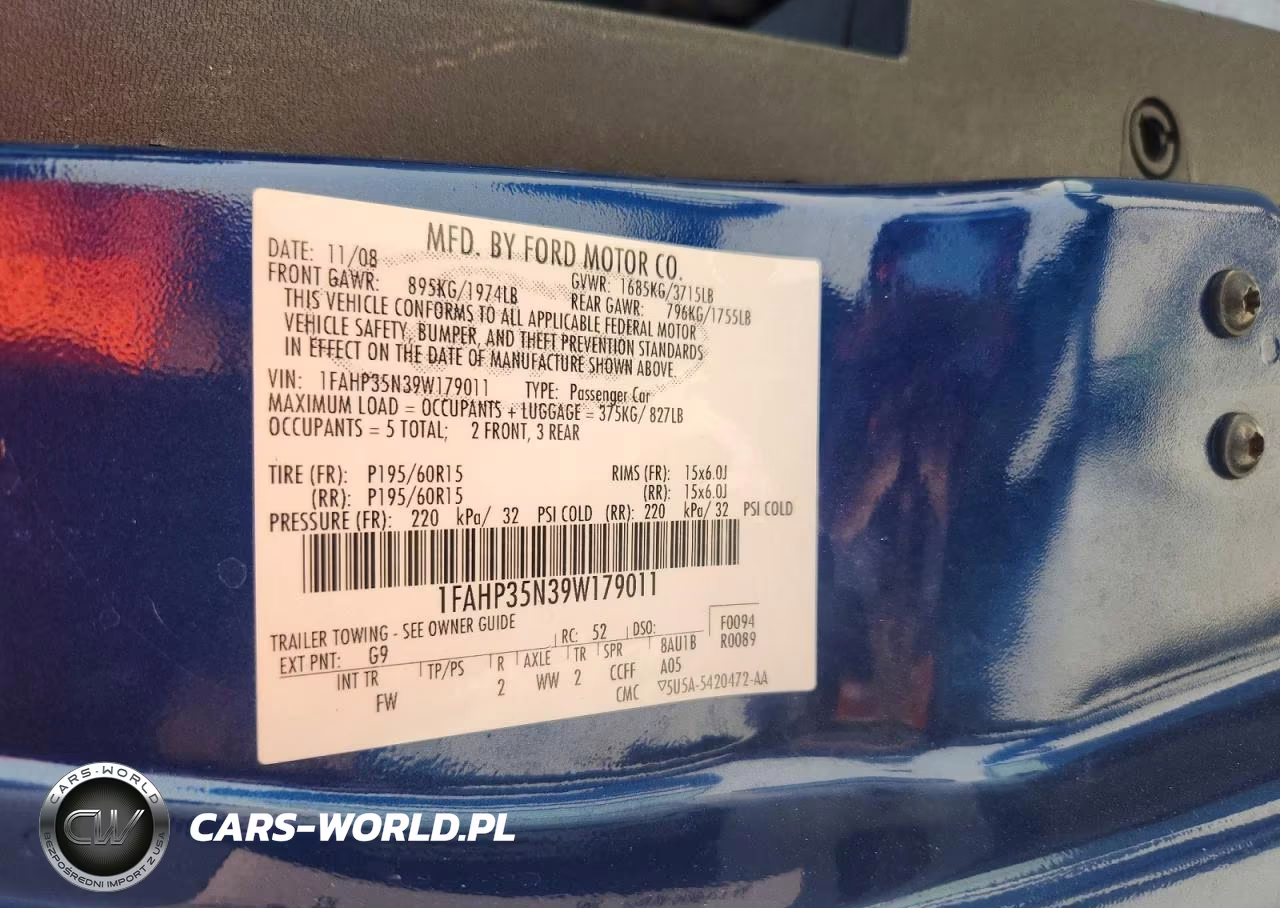2009 Ford Focus Se VIN:1FAHP35N39W179011 - 12