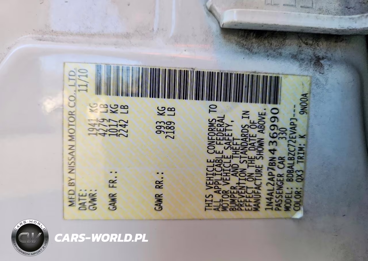 2011 Nissan Altima 2.5 VIN:1N4AL2AP7BN436990 - 13