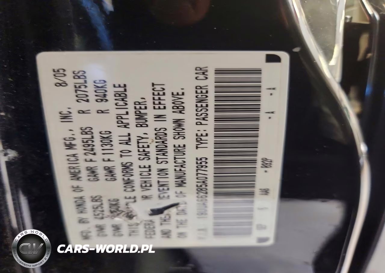2005 Acura Tl VIN:19UUA66285A077955 - 12
