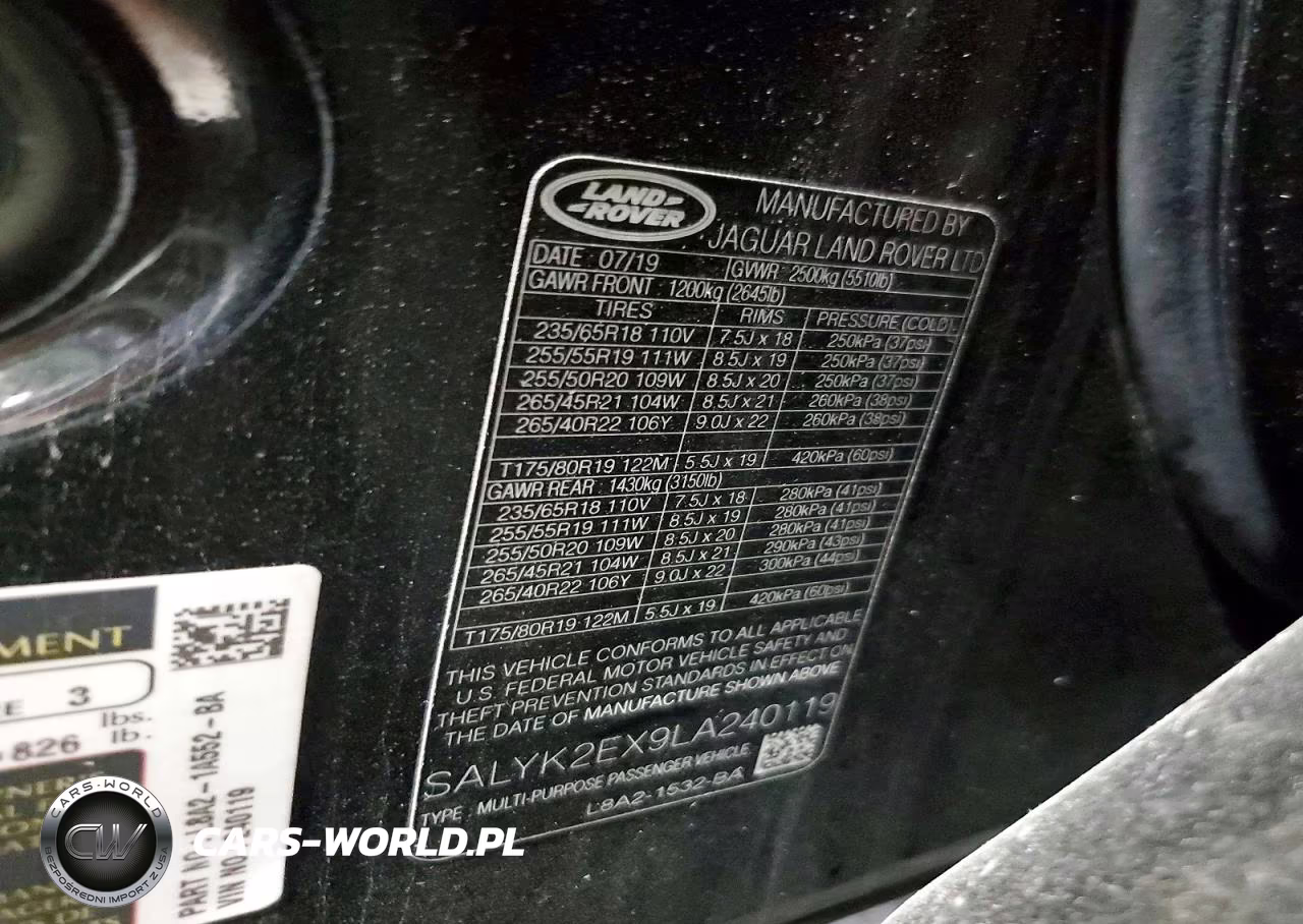 2020 Land Rover Range Rover Velar R-Dynamic S VIN:SALYK2EX9LA240119 - 14
