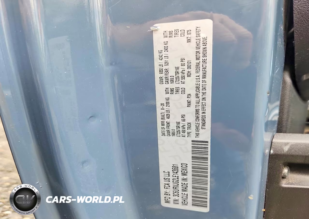 2020 Ram Promaster 3500 Delivery Van VIN:3C6URVJG2LE143681 - 13