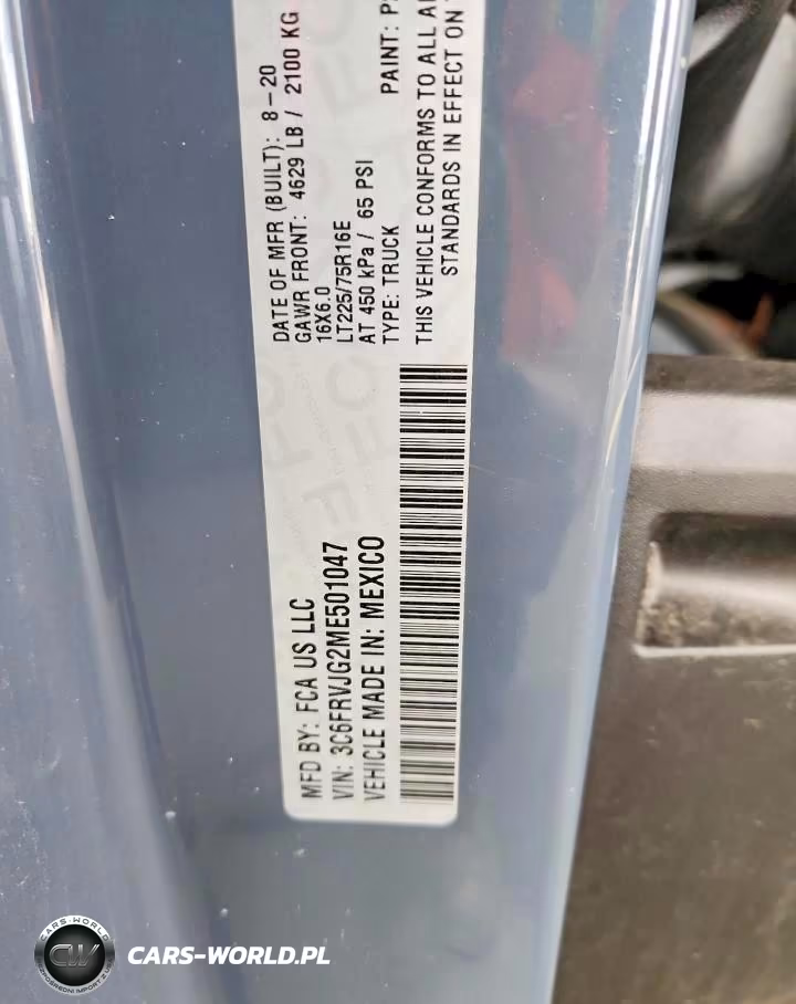 2021 Ram Promaster 3500 3500 High VIN:3C6FRVJG2ME501047 - 12