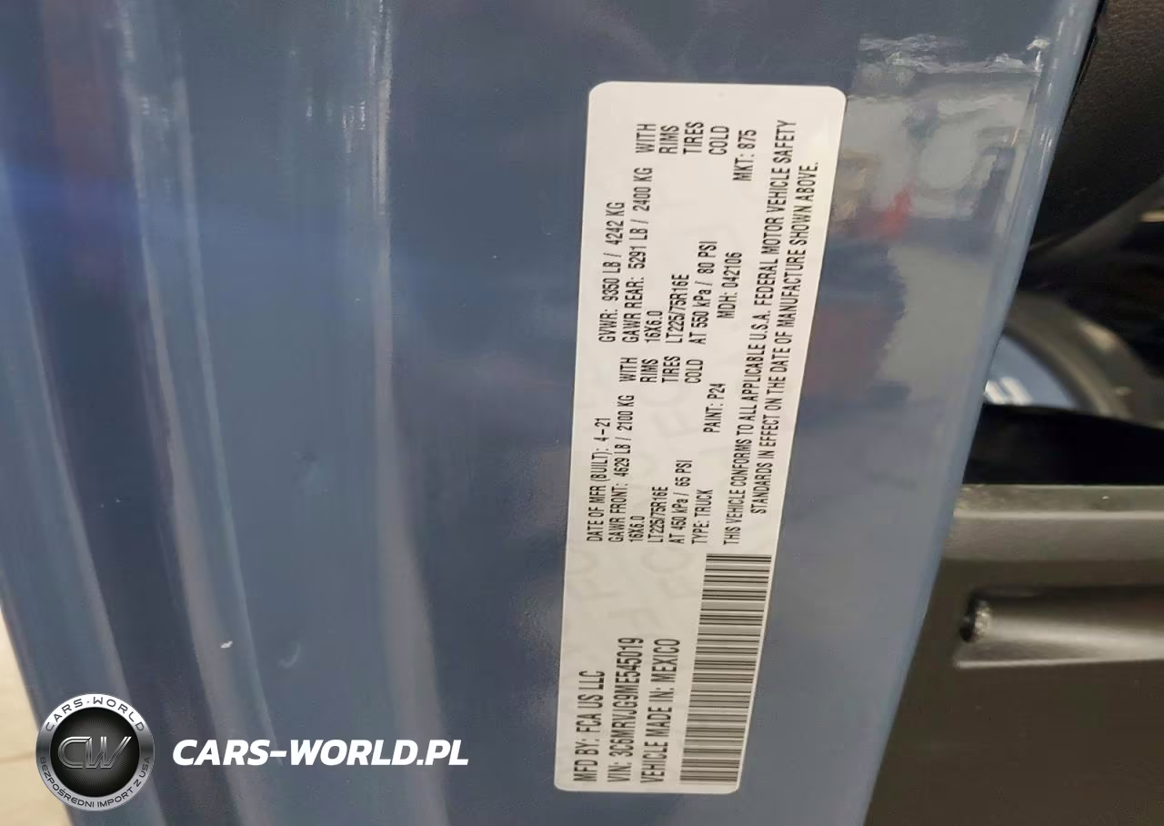 2021 Ram Promaster 3500 3500 High VIN:3C6MRVJG9ME545019 - 13