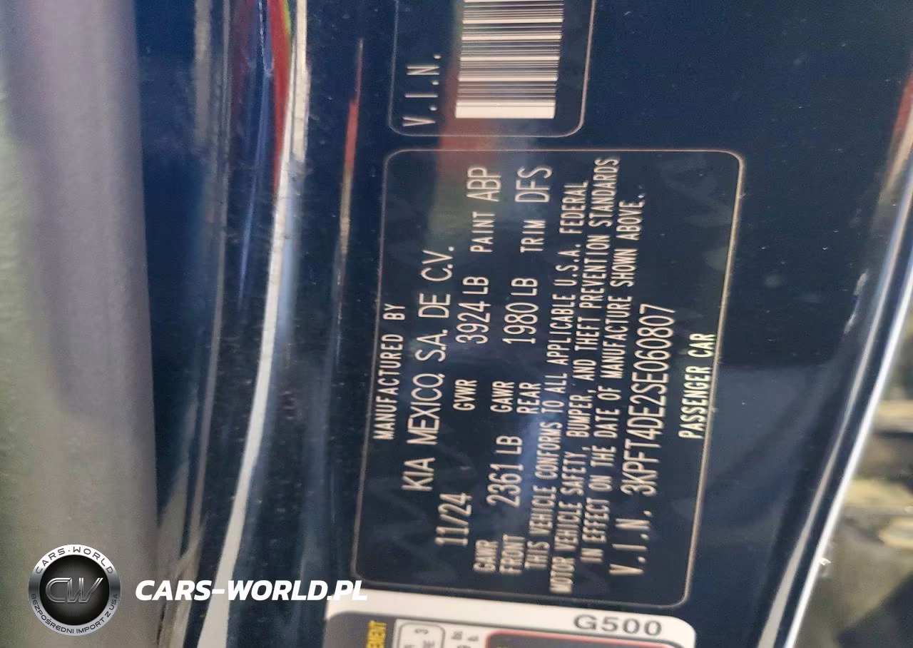 2025 Kia K4 Lxs VIN:3KPFT4DE2SE060807 - 12