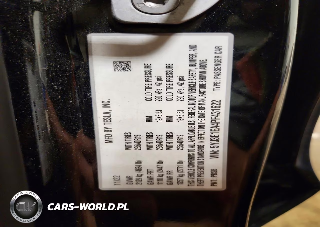 2023 Tesla Model 3 VIN:5YJ3E1EA4PF431622 - 12