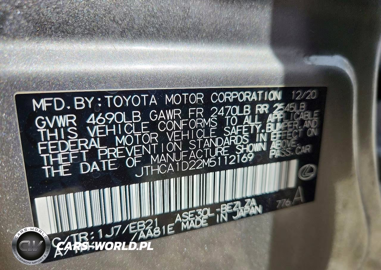 2021 Lexus Is 300 VIN:JTHCA1D22M5112169 - 13