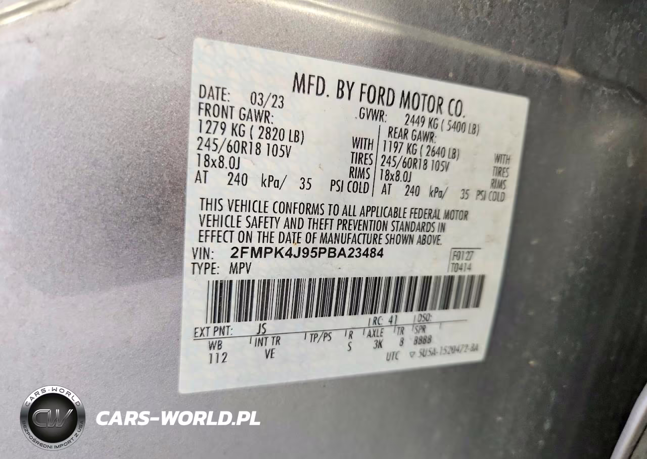2023 Ford Edge Sel VIN:2FMPK4J95PBA23484 - 13