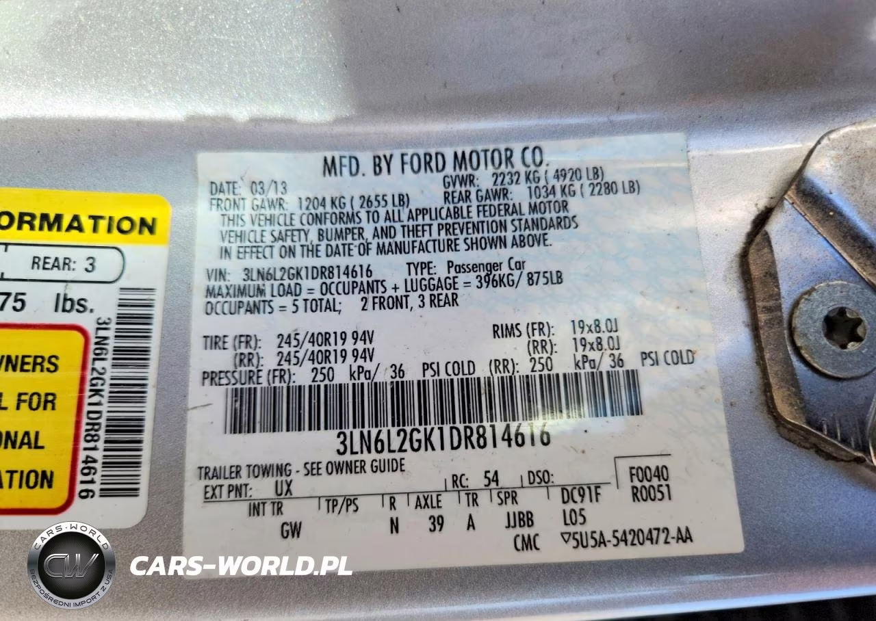 2013 Lincoln Mkz VIN:3LN6L2GK1DR814616 - 12