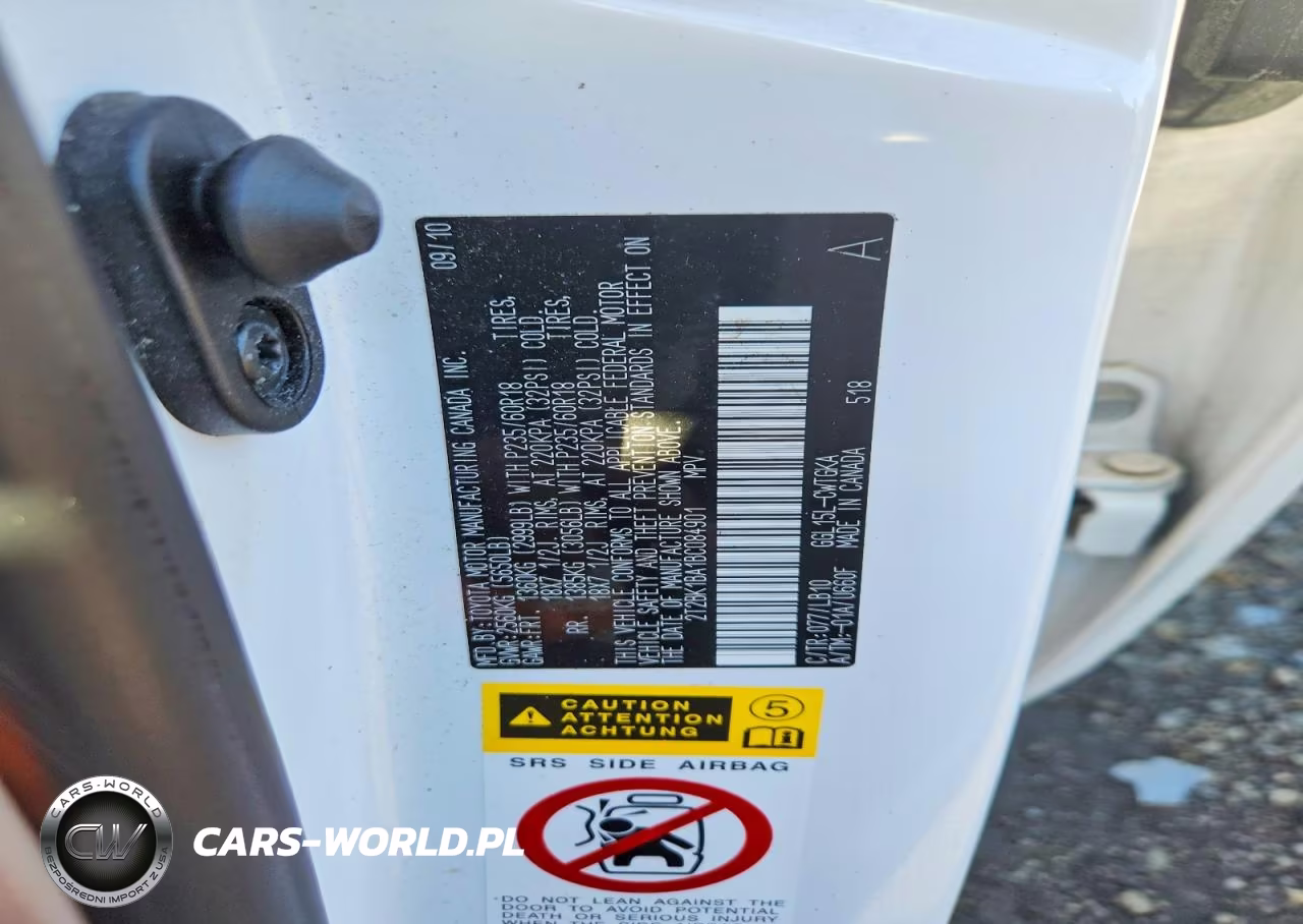 2011 Lexus Rx 350 VIN:2T2BK1BA1BC084901 - 13