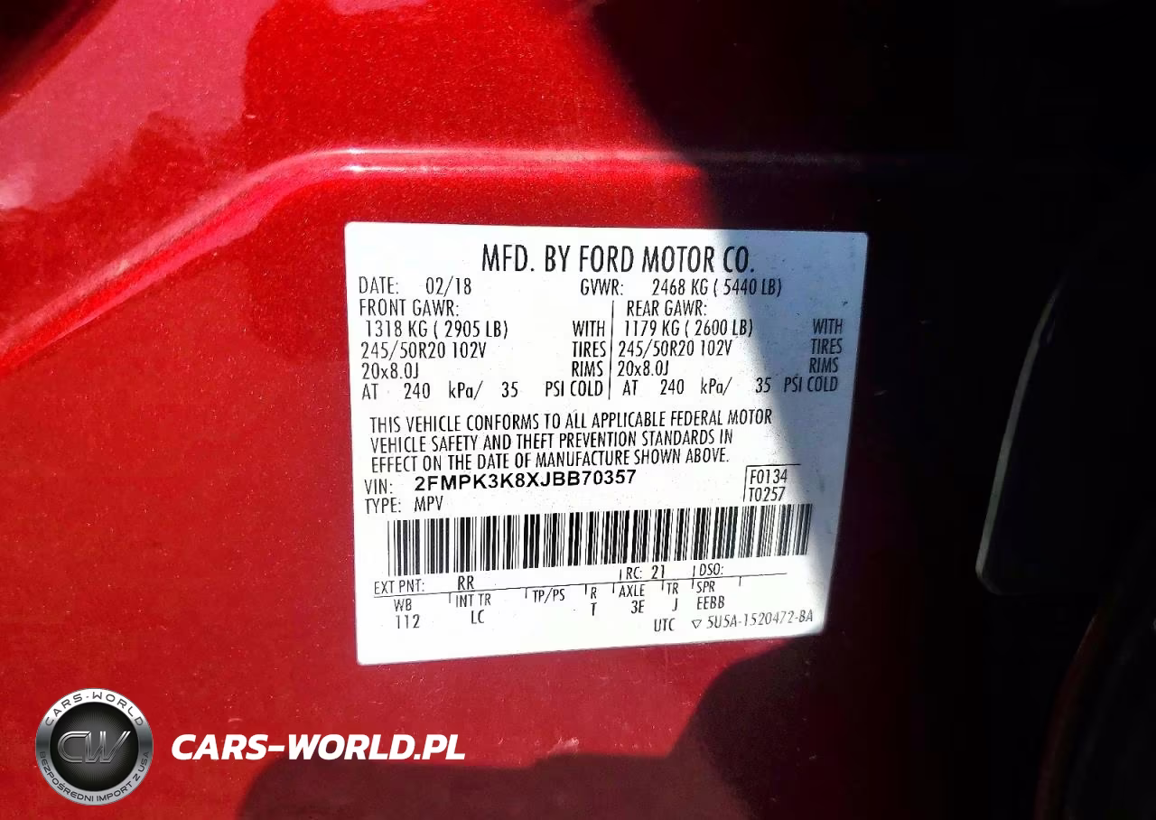 2018 Ford Edge Titanium VIN:2FMPK3K8XJBB70357 - 13