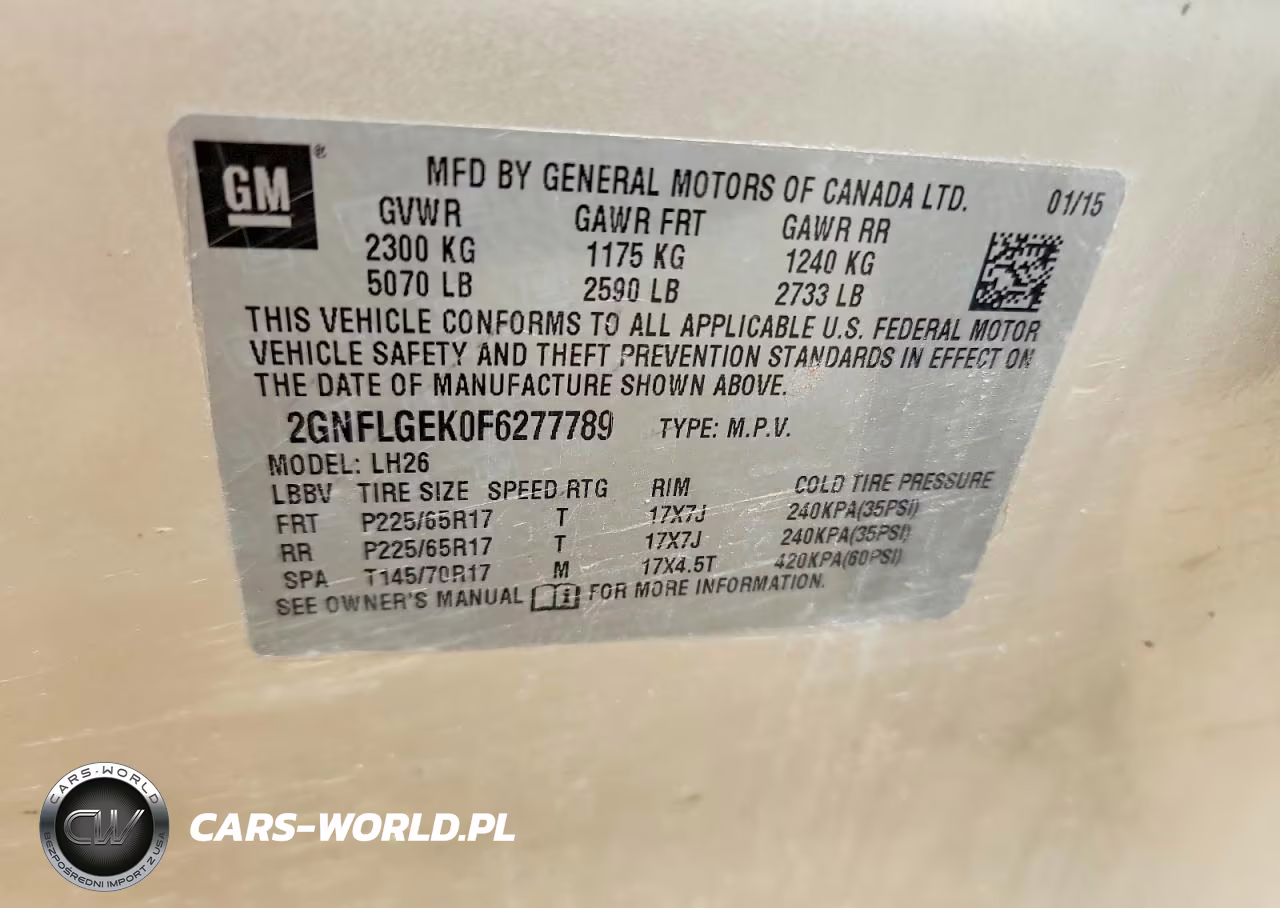 2015 Chevrolet Equinox Lt VIN:2GNFLGEK0F6277789 - 13