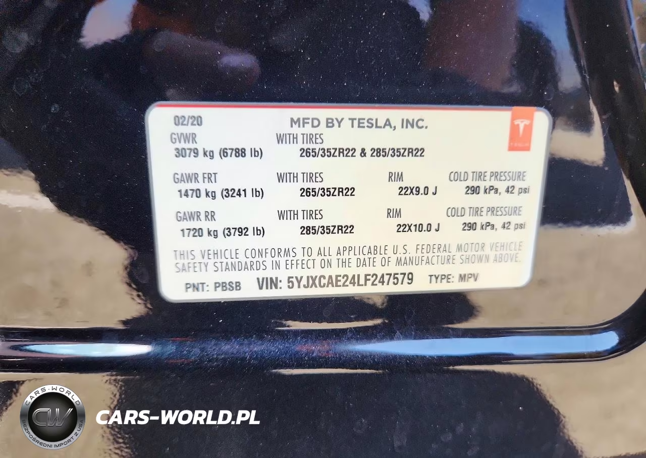 2020 Tesla Model X VIN:5YJXCAE24LF247579 - 13