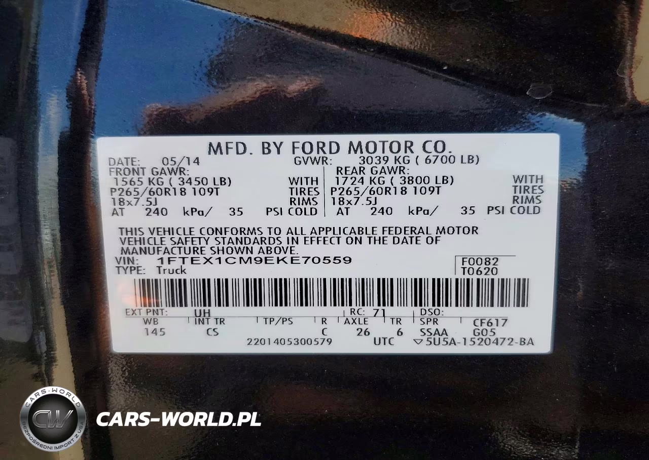 2014 Ford F150 Super Cab VIN:1FTEX1CM9EKE70559 - 13