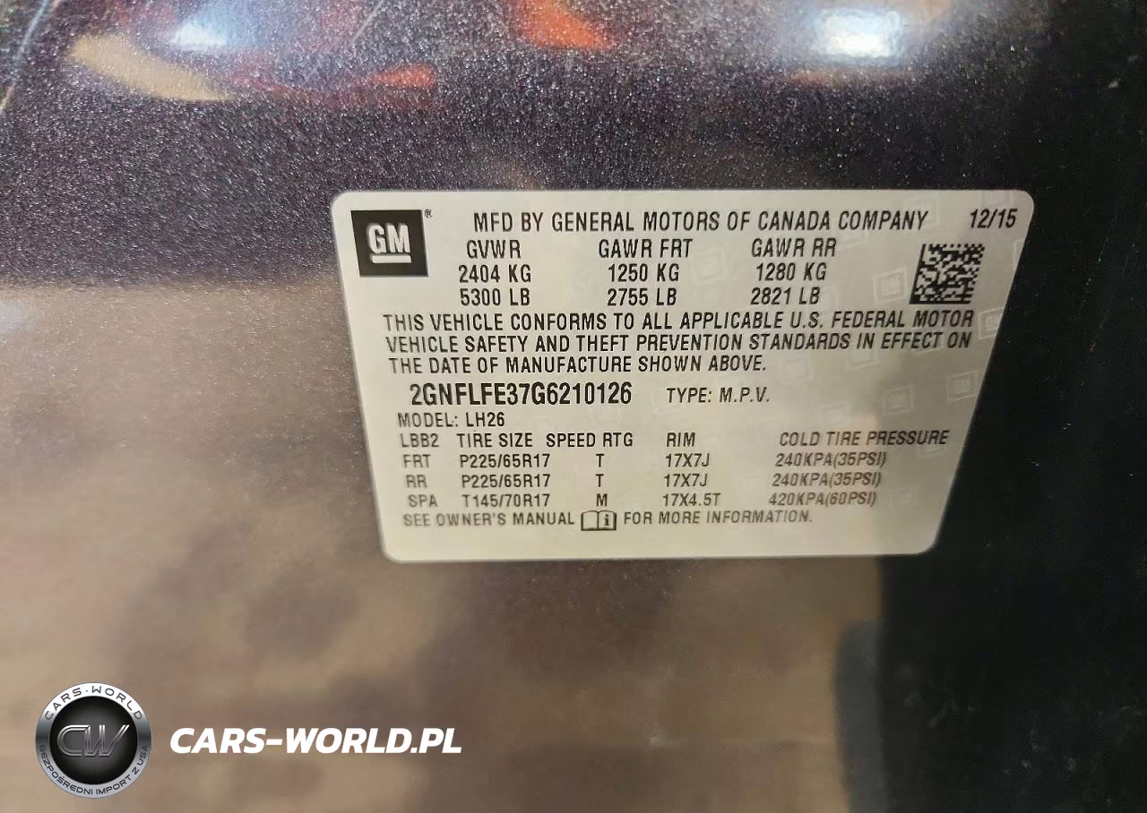 2016 Chevrolet Equinox Lt VIN:2GNFLFE37G6210126 - 13