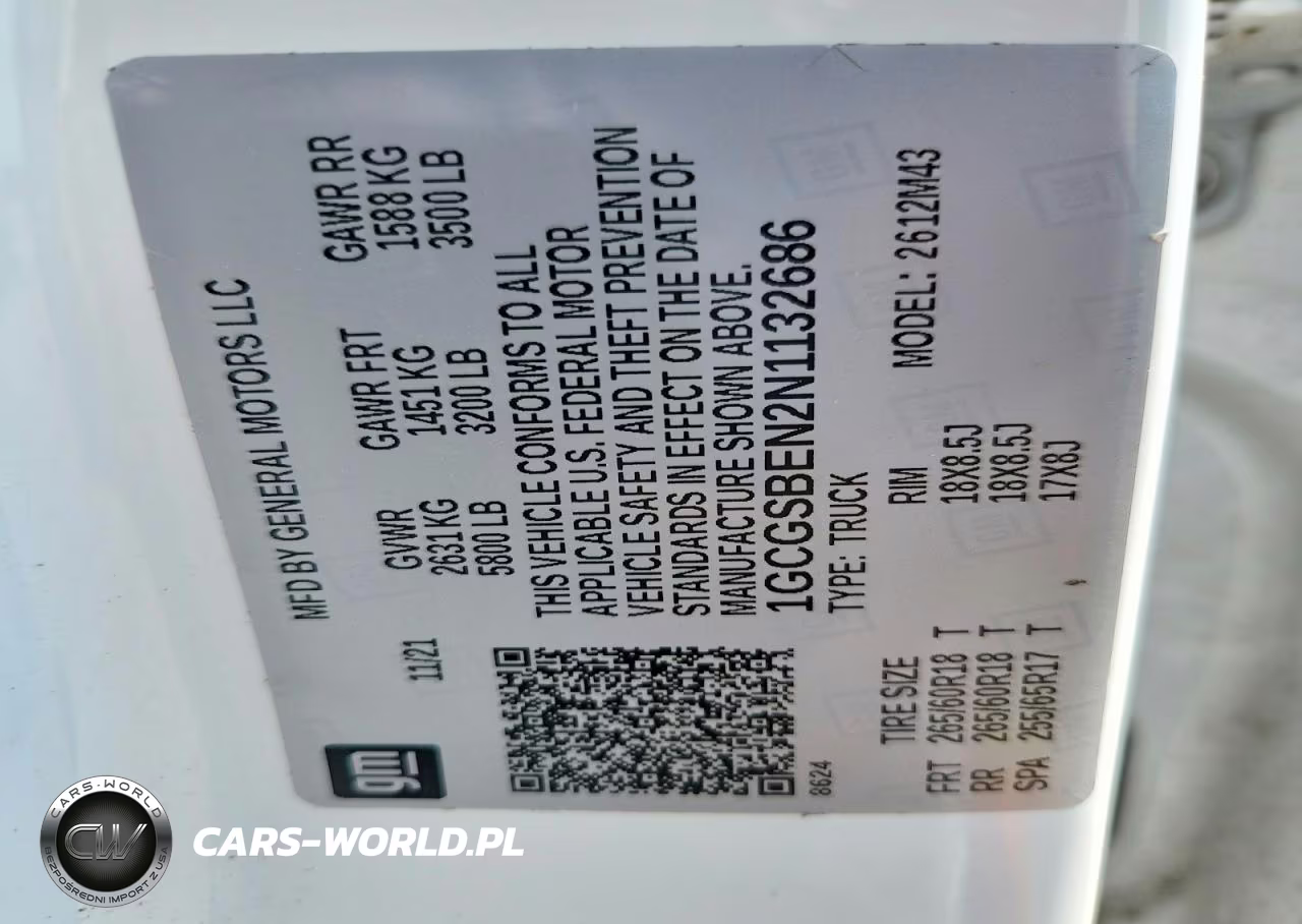 2022 Chevrolet Colorado VIN:1GCGSBEN2N1132686 - 12