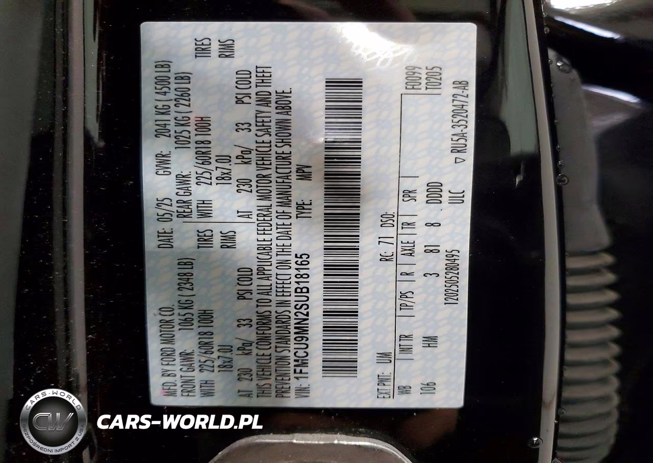 2025 Ford Escape St Line VIN:1FMCU9MN2SUB18165 - 14
