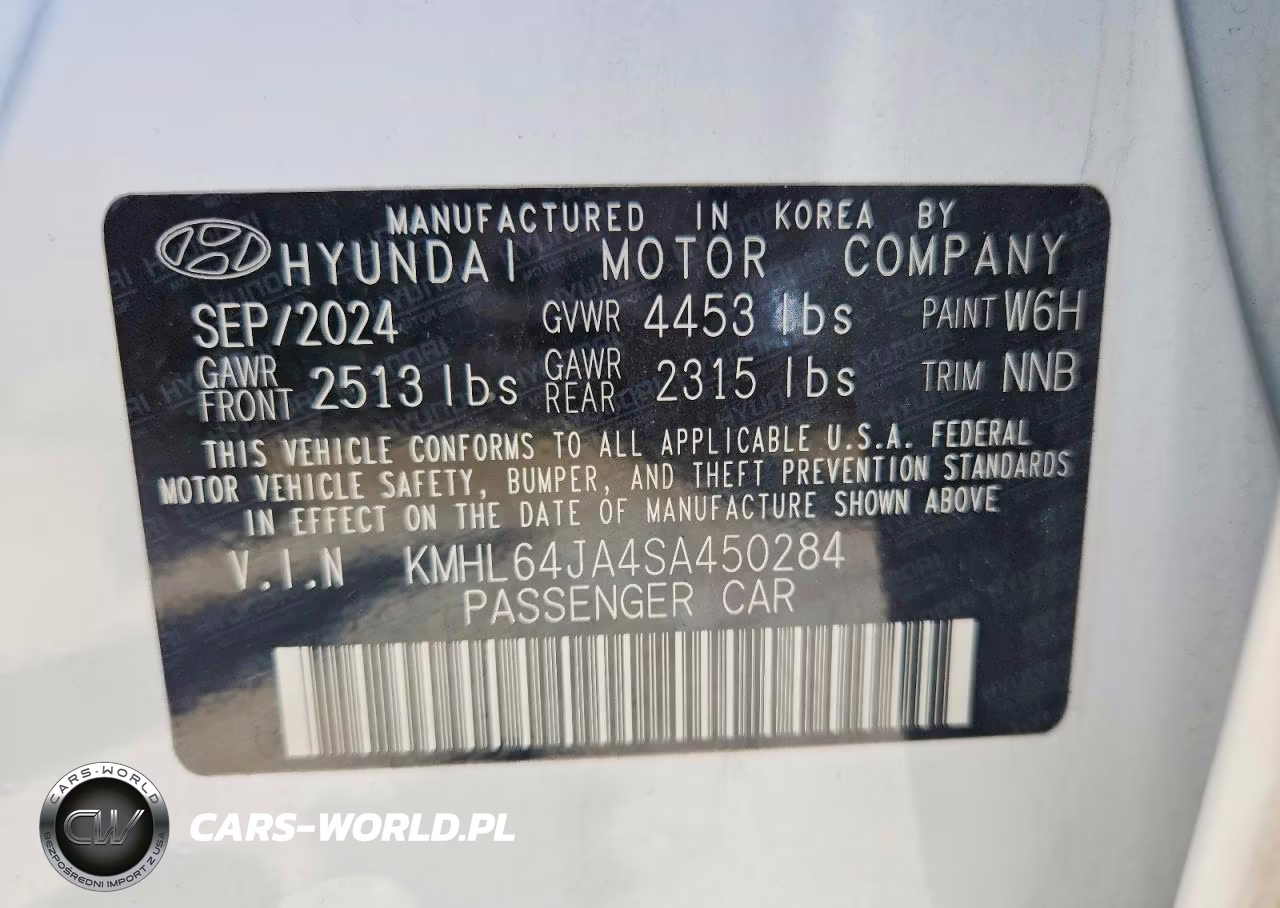 2025 Hyundai Sonata Sel VIN:KMHL64JA4SA450284 - 12