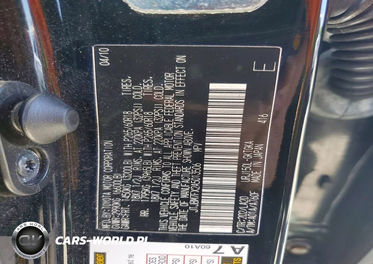 2010 Lexus Gx 460 VIN:JTJBM7FX2A5013506 - 13