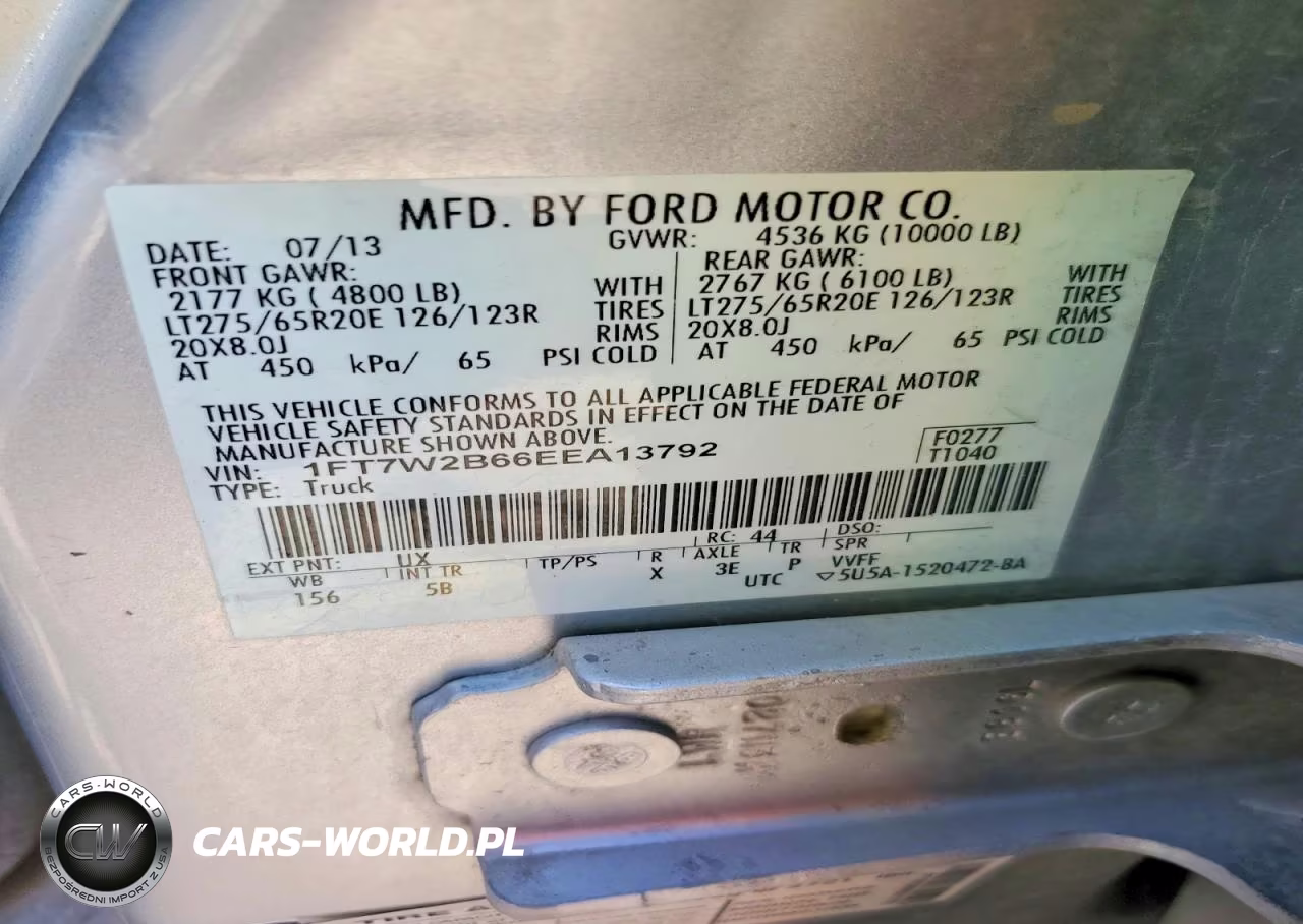 2014 Ford F250 Super Duty VIN:1FT7W2B66EEA13792 - 12